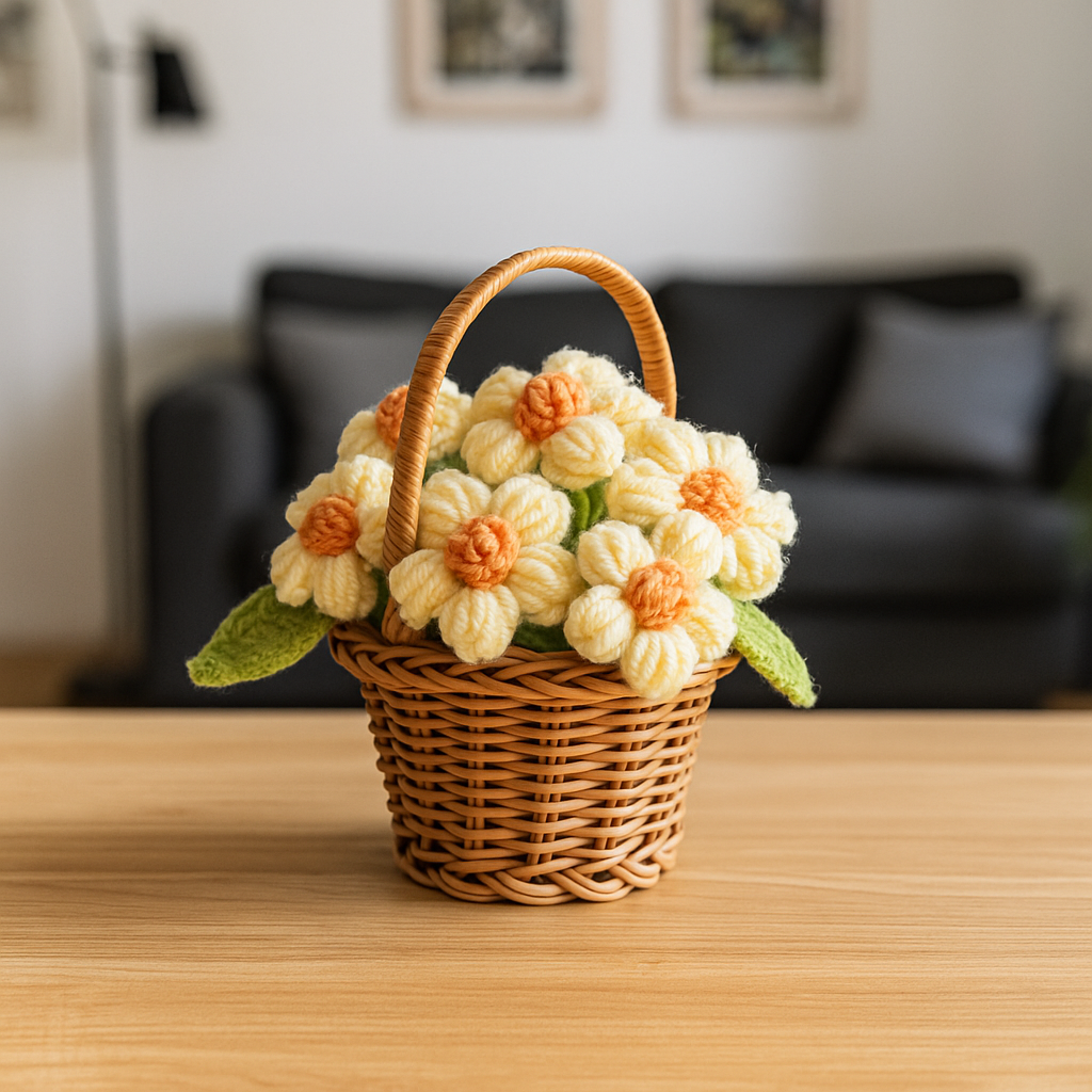 Ganchillo de Flores Hecho a Mano