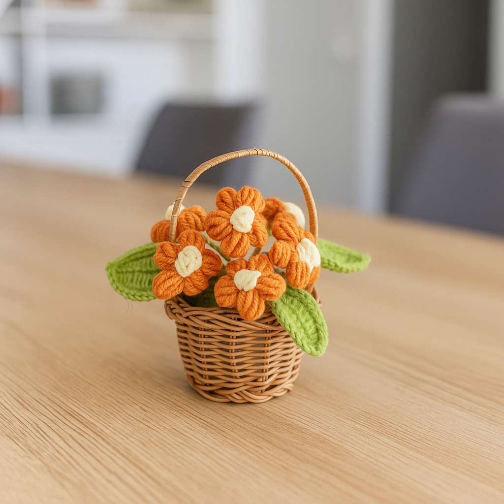 Ganchillo de Flores Hecho a Mano